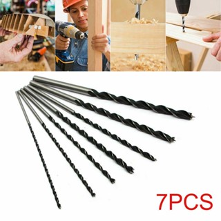 7pcs Long Wood Drill Bits 4mm 5mm 6mm 7mm 8mm 10mm 12mm x 300mm Brad Point