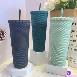 Diamond Radiant Goddess Straw Cup Coffee Cup Summer Holiday Cold Tumbler 710ml/24oz ถ้วยใหม่ AUBESSTECHSTORE