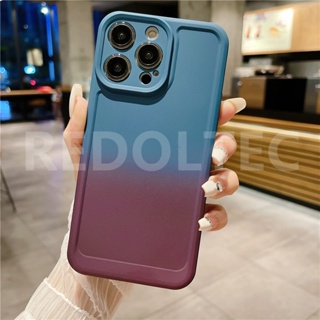 สําหรับ OPPO Reno 8 8 Pro สีลูกกวาด ไล่ระดับสี เคลือบด้าน เคสโทรศัพท์ นิ่ม แฟชั่น สีซิลิโคน เคส