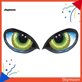 Skym* สติกเกอร์สะท้อนแสง มีกาวในตัว สําหรับติดตกแต่งกระจกมองหลังรถยนต์ 1 คู่