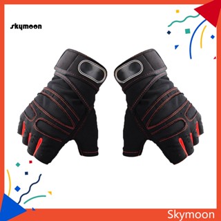 Skym* ถุงมือ แบบครึ่งนิ้ว กันลื่น สําหรับจักรยานเสือภูเขา 1 คู่