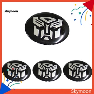 Skym* มาใหม่ สติกเกอร์ตราสัญลักษณ์ สําหรับติดตกแต่งดุมล้อรถยนต์ 4 ชิ้น