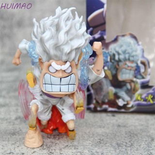 Huimao ฟิกเกอร์ PVC รูปปั้นการ์ตูนอนิเมะ Luffy Gear 5 13 ซม. สําหรับตกแต่งโต๊ะ