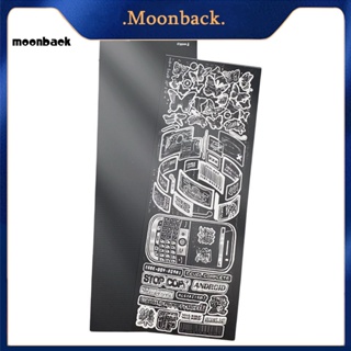 &lt;moonback&gt; สติกเกอร์ ลายศิลปินเกาหลี เรโทร สําหรับติดตกแต่งสมุดภาพ โฟโต้การ์ด วารสาร งานฝีมือ 1 แผ่น