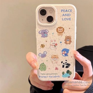 เคสโทรศัพท์มือถือแบบนิ่ม ลายการ์ตูนสัตว์ สําหรับ iPhone 14 Plus 14 13 12 11 Pro Max X Xr Xs Max 7 8 6 6s Plus SE2020