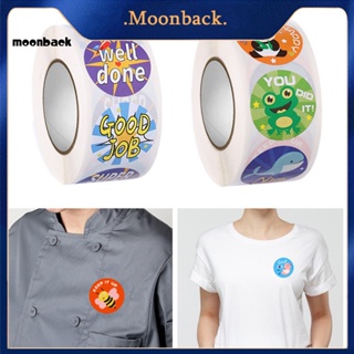 &lt;moonback&gt; สติกเกอร์ ลายการ์ตูนน่ารัก กันน้ํา สีสดใส สําหรับติดตกแต่งกระเป๋าเดินทางเด็กนักเรียน 1 ม้วน