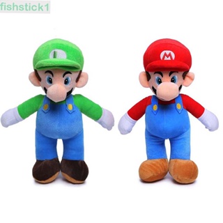 Fishstick1 ซูเปอร์มาริโอ้ อะนิเมะ ของขวัญเด็ก เกม Luigi อุปกรณ์ต่อพ่วง ของเล่น Super Mario Bros ตุ๊กตายัดไส้ Mario