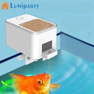 Lumiparty เครื่องให้อาหารปลา Wifi อัตโนมัติ พร้อมรีโมตคอนโทรล ความจุขนาดใหญ่ สําหรับตู้ปลา