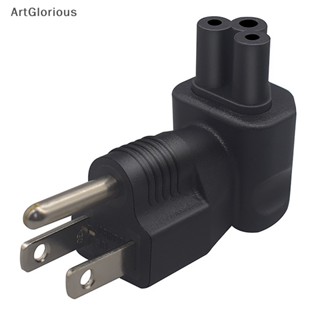 Art อะแดปเตอร์แปลงปลั๊ก US เป็น IEC320 C5 AC Nema 5-15P ตัวผู้ เป็น C5 ตัวเมีย สําหรับแล็ปท็อป PC N