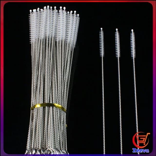 Zeeva แปรงล้างหลอดดูด จุกนม ขนไนล่อน ไม่ทำให้เป็นรอย Stainless steel soft straw straw brush