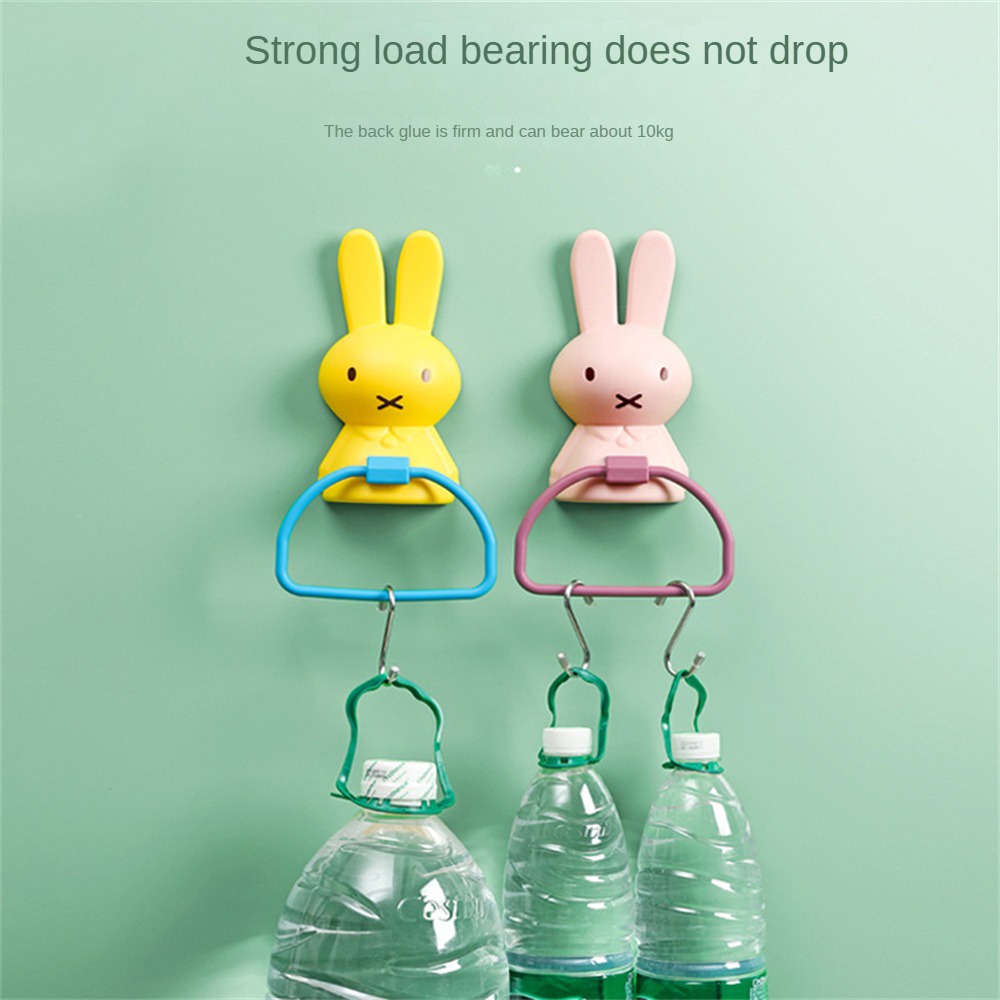 การ์ตูน Miffy ตะขอ ตะขอแขวนผนัง ชั้นวางผ้าขนหนูสร้างสรรค์ห้องน้ำเด็กล้างหน้าตะขอหมัดฟรีผ้าขนหนูแขวนตู้ ​แขวน 【bluey】 ราคา ถูกที่สุด ดีลบีเคเค แกลเลอรีภาพที่ 5