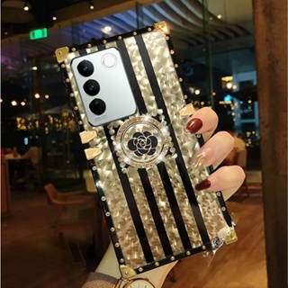 เคสโทรศัพท์มือถือ ลายดอกไม้ สําหรับ Vivo V27 V27e V25 V25 Pro V23 V23e V21 V21e V20 V20 SE V20 Pro V11i V9