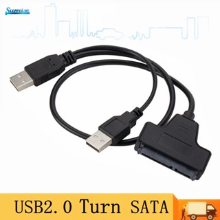 สายเคเบิลเชื่อมต่อฮาร์ดไดร์เวอร์คอมพิวเตอร์ 22P USB 2.0 เป็น SATA สําหรับ HDD SSD Win 98 ME 2000 XP Vivo Win7 MAC OS 9.X/10.X/linux