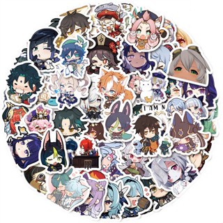 60Pcs/Set ❉ Q Genshin Impact Q-1 Mini สติ๊กเกอร์ ❉ DIY Fashion Waterproof Doodle Decals สติ๊กเกอร์
