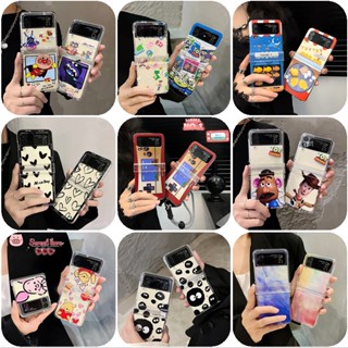 เคสโทรศัพท์มือถือ PC แข็ง แบบบาง กันกระแทก ลายการ์ตูนน่ารัก สําหรับ Samsung Z Flip 4 Z Flip 3 5G Z Flip 4 Z Flip 3