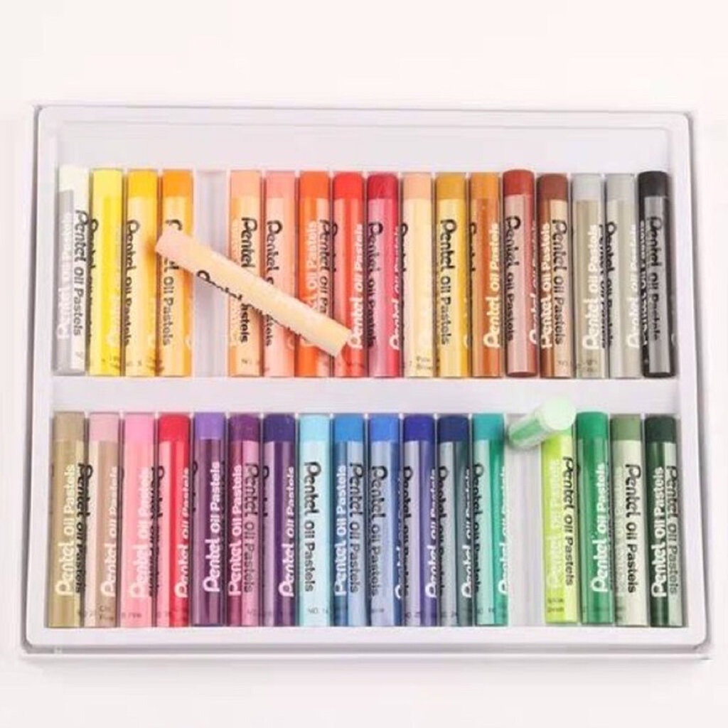 Pentel สีชอล์ค เพนเทล Oil Pastel สีชอล์คน้ำมัน สีชอล์ก
