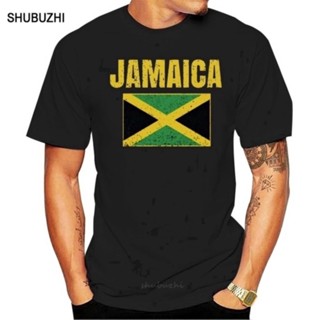 เสื้อเชิ้ตแขนสั้น เสื้อไม่ต้องรีด ผ้านุ่ม คอกลม เสื้อยืด พิมพ์ลายธง Jamaican Jamaica Country สไตล์วินเทจ เหมาะกับของขวัญ