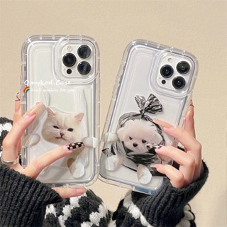 🌈Ready Stock 🏆Redmi Note 11 10 9 Redmi 12CA1 Plus 10 10C 9A 9C 9T MI 11 Lite Poco X3 NFC X3 Pro Bag Puppy Kitten Creative Phone Case Shockproof Air Cushion Silicone Protective Cover