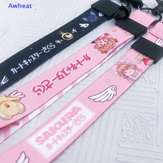 Awheat พวงกุญแจ ลายการ์ตูนอนิเมะ Cardcaptor Sakura น่ารัก สําหรับห้อยกุญแจ บัตรประจําตัว ยิม ของเล่นใหม่