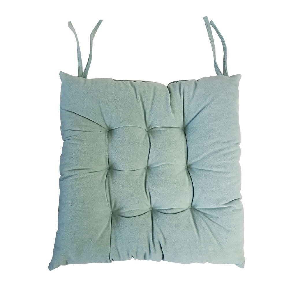 GlobalHouse COZY เบาะรองนั่งสี่เหลี่ยม ขนาด40×40×5ซม. รุ่น RAINY1 สีฟ้า สินค้าของแท้คุณภาพดี