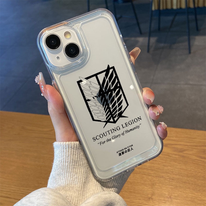 ไททัน เคสโทรศัพท์มือถือ แบบใส กันกระแทก ลาย Titan สีเหลือง สําหรับ iPhone 14 11 13 12 X XS Pro Max xr Mini xr Samsung Galaxy S23 S22 ultra plus