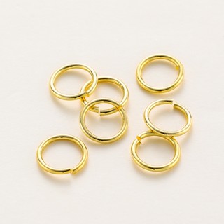 แหวนทอง18K ✓3-10มม. ✓200ชิ้น ✓ไม่จาง งานDIYสร้อยคอ-สร้อยข้อม…