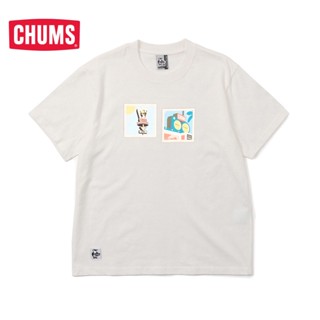 Chums/chacha Bird เสื้อยืดลําลอง แขนสั้น พิมพ์ลาย เหมาะกับการตั้งแคมป์กลางแจ้ง สไตล์ญี่ปุ่น สําหรับผู้ชาย และผู้หญิง