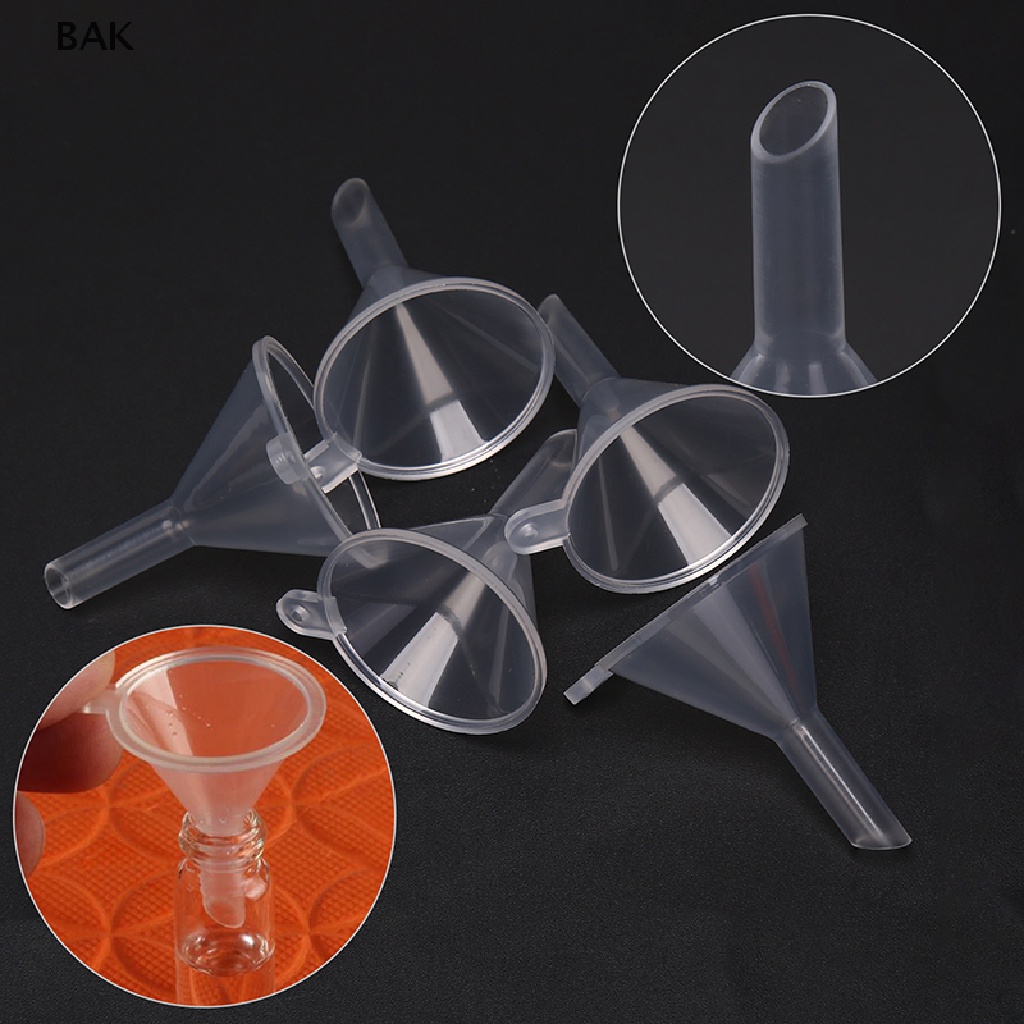 BAK 5pcs ใหม่พลาสติกขนาดเล็กสําหรับ Diffuser ขวด Liquid น้ํามันช่องทาง Lab BA