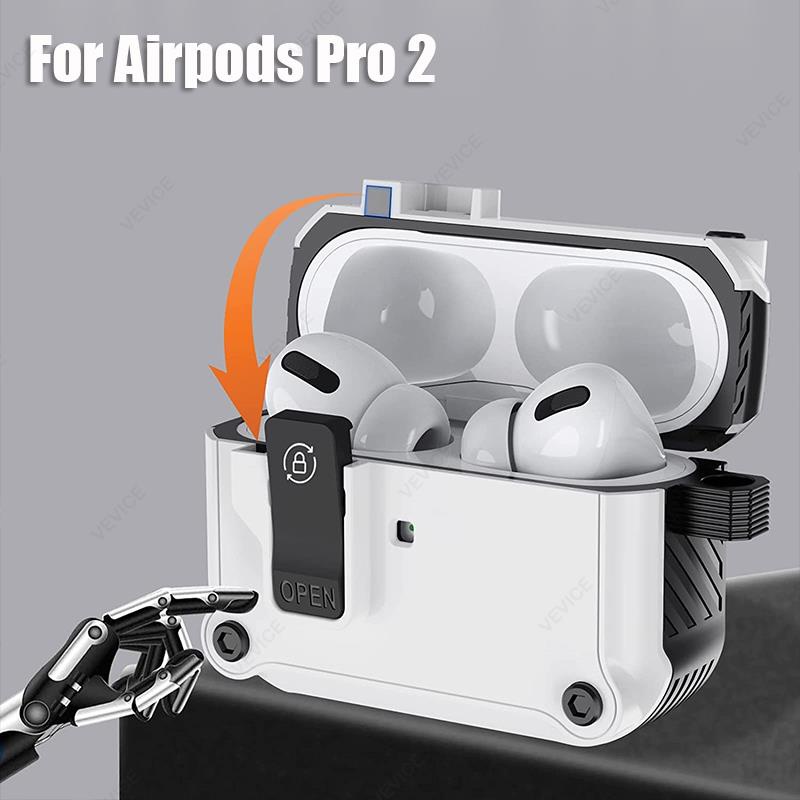 เคสหูฟัง กันกระแทก พร้อมสวิตช์ล็อค สําหรับ Airpods 3 Pro 2 1 Air Pods Pro 2 Pro2 3rd 2nd Gen Airpods