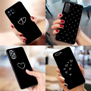 เคสโทรศัพท์มือถือแบบนิ่ม TPU ลายหัวใจน่ารัก BS22 สําหรับ Oppo A78 A56s A58X A55 4G A16K A16e A1 A1x Reno8 T 5G Find X6 Pro