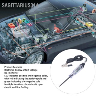  Sagittarius314 เครื่องทดสอบแรงดันไฟฟ้า 3V‑70V การวัดที่แม่นยำ จอแสดงผลดิจิตอล ปากกาทดสอบไฟฟ้าที่ละเอียดอ่อนพร้อมคลิปหนีบ