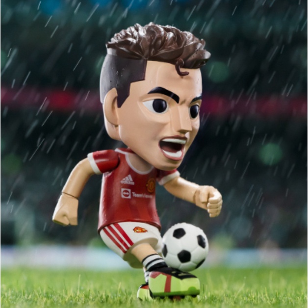 【ของแท้】ตุ๊กตาฟิกเกอร์ Manchester United Series Blind Box C Ronaldo ของขวัญ สําหรับตกแต่ง
