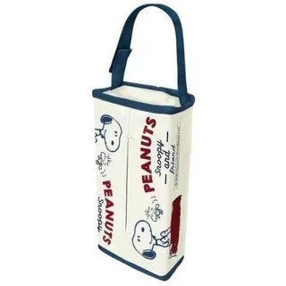 ส่งจากไทย กล่องใส่กระดาษทิชชู่ Snoopy Peanuts สำหรับแขวนในรถ งานญี่ปุ่น มาใหม่ วัสดุเป็นหนัง PU ฟอกนุ่ม ขนาด 13×25×5 cm