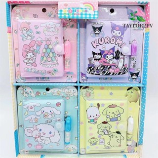 Taylor2pv สมุดโน๊ต ลาย My Melody Cinnamoroll ขนาดเล็ก พร้อมปากกา สําหรับนักเรียน