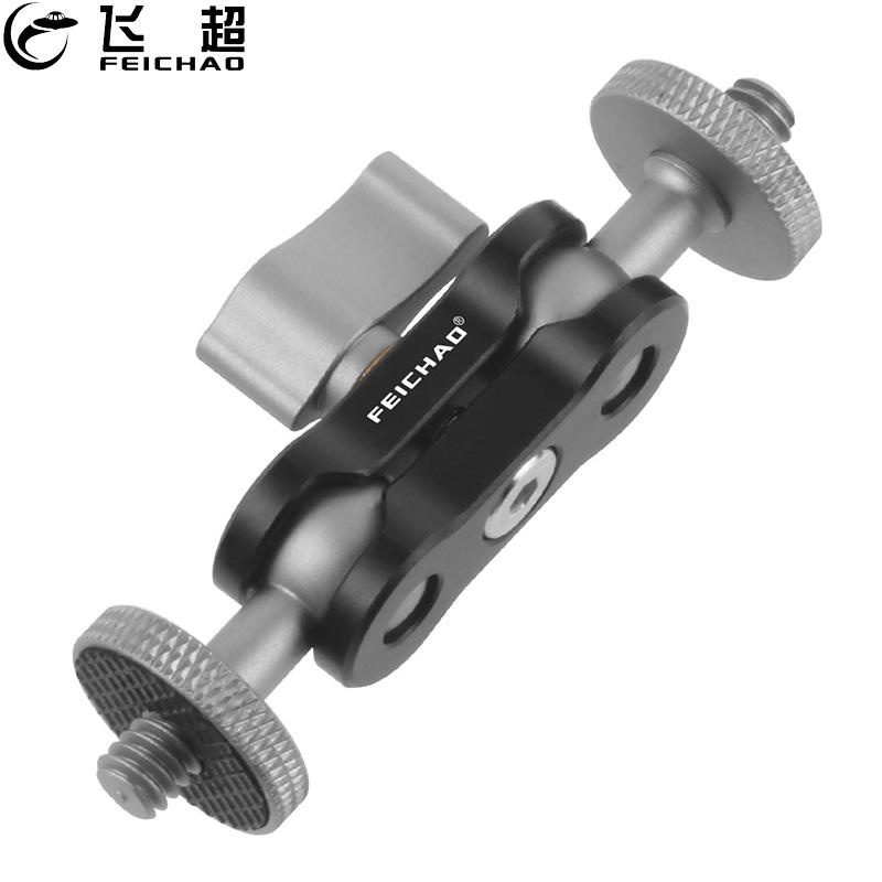 FEICHAO Mini Magic Arm ขายึดกล้อง DSLR Double Ball Head 360° หมุนสําหรับจอภาพกล้องไฟบันทึกเสียงไมโครโฟน