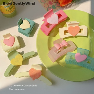 Blowgentlywind กิ๊บติดผม รูปหัวใจ ฉลามน่ารัก ขนาดใหญ่ สีชมพู เครื่องประดับ สําหรับผู้หญิง