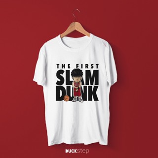 เสื้อยืด ผ้าฝ้าย พิมพ์ลายอนิเมะ Slamdunk Rukawa Kaede Combed 30s คุณภาพดี สําหรับผู้ชาย