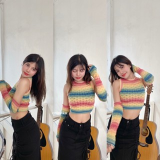 ONINAKA สาวหวาน รุ้ง ไล่ ระดับ สี ตัวระงับ ผู้หญิง 2098#