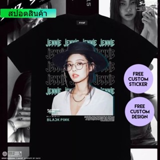 TOP CTเสื้อยืดลําลอง แขนสั้น พิมพ์ลาย Kim Jennie Blackpink Blink Nini สําหรับผู้ชาย เสื้อยืดแขนสั้น