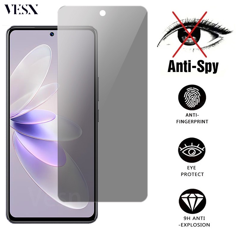 ฟิล์มกระจก ฟิล์มกันเสือก กันมอง VIVO X300 X200 FE X200s V60 V50 V40 V30 Lite V29E V27E V25 V25E V23 V23E V21 V20 V15 S30 Pro Mini 5G 4G 2025