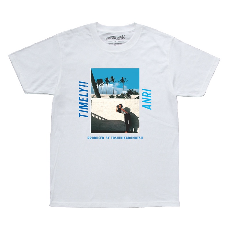 เสื้อยืดผ้าฝ้ายพิมพ์ลายเสื้อยืดแขนสั้น พิมพ์ลาย Apricot Anri Timely Horn Matsushima CityPop Yamashit