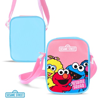 SST3-กระเป๋าสะพาย : Sesame Street Squad Crossbody Bag W12xH15xS4.5 cm.-PK