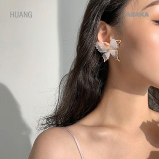 Asaka ต่างหูผีเสื้อ Tulle หรูหรา สําหรับผู้หญิง