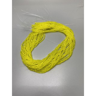 คริสตัลจีน สีเหลือง ยาว 37 ซม. 3 มิล (130 เม็ด)