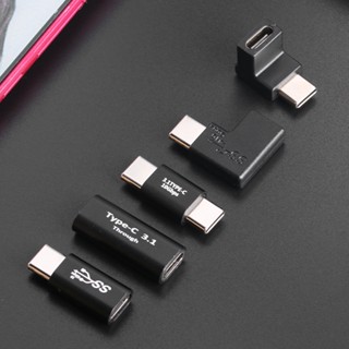 Doudoulie 10Gbps 100W PD Type C เป็น Type C อะแดปเตอร์ชาร์จ USB C เป็น USB C ตัวผู้ ตัวเมีย ตัวแปลง Type-C สายเคเบิลต่อขยาย