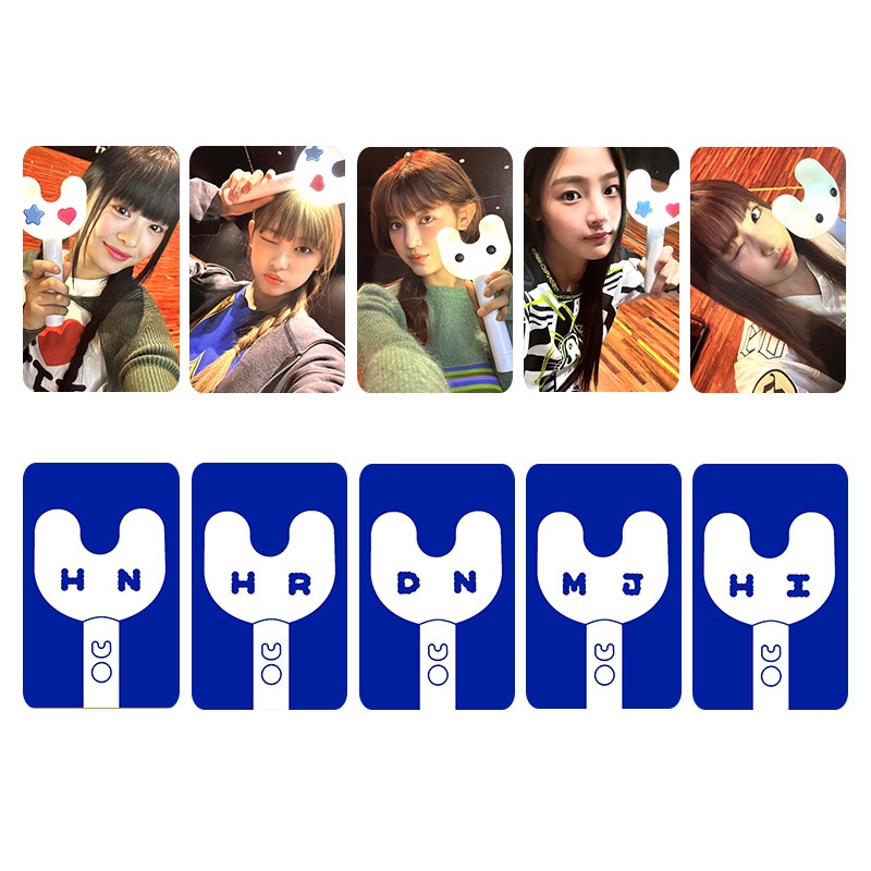Kpop NewJeans พวงกุญแจโปสการ์ด ขนาดเล็ก สุ่มสี