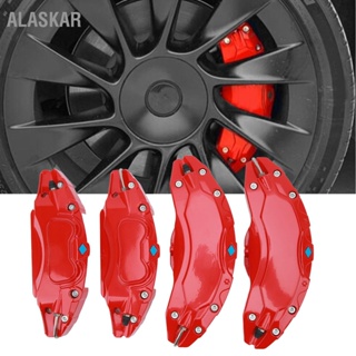 ALASKAR 4 Pcs 19in 20in Wheel Hub Caliper ครอบคลุมอลูมิเนียมอัลลอยด์ดิสก์เบรก Guard Protector Cover สำหรับ Tesla รุ่น Y