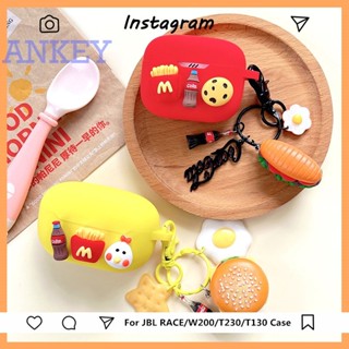 for JBL T230NC / T130NC / RACE / W200 Case Protective Cute Tune 230 130 Wave 200 Cartoon Cover Bluetooth Earphone Shell Accessories TWS Headphone Portable