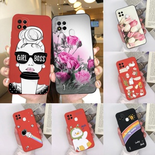 เคสโทรศัพท์มือถือ ซิลิโคนนิ่ม ผิวด้าน กันกระแทก ลายการ์ตูนดอกทิวลิปน่ารัก สําหรับ Tecno Itel A57 Itel A 57