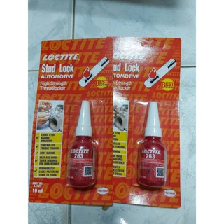 เทปและกาว LOCTITE 263 TREADLOCKER กาวล็อคไทท์ น้ำยาล็อคเกลียวขนาด 10ml. หยดแดง